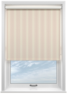 Trellis Prints, Noble Stripe Rosies Pink - Roller Blind